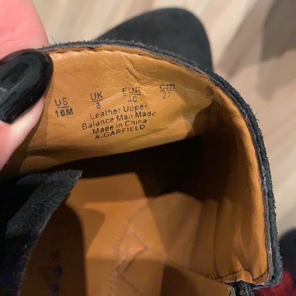 Franco Sarto western style low heel suede booties with buckle - Picture 6 of 8